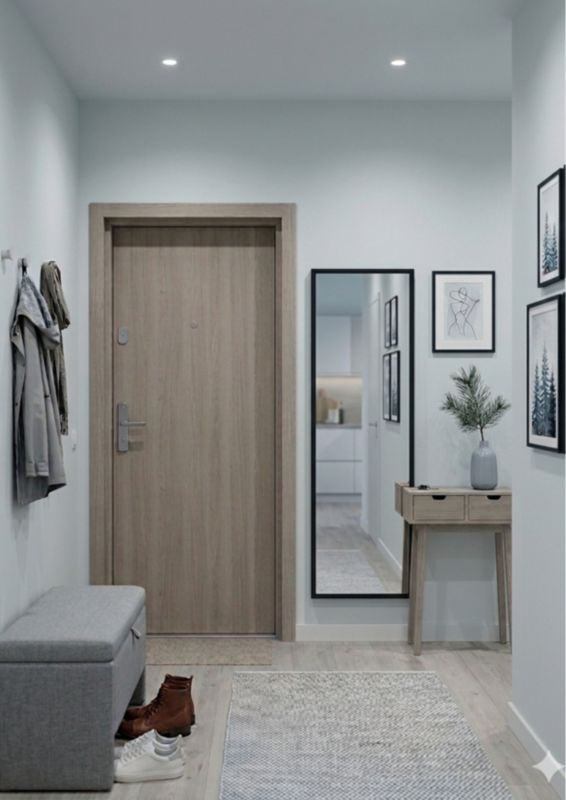 Lustro prostokątne Vero 45 x 150 cm w ramie czarne