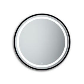 Lustro Ruke Round Black Touch Led fi 80 cm barwa zimna dotyk Power LED 1szt.