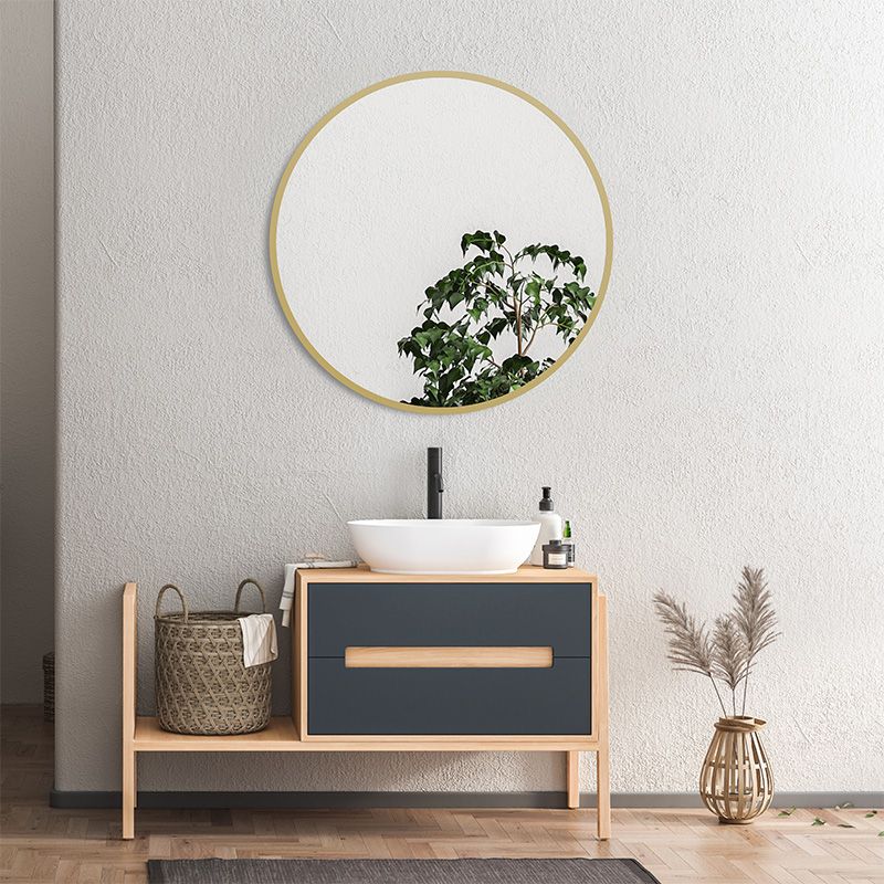 Lustro Ruke Round Gold fi 80 cm 1szt.