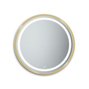 Lustro Ruke Round Gold Touch Led fi 70 cm barwa zimna dotyk Power LED 1szt.