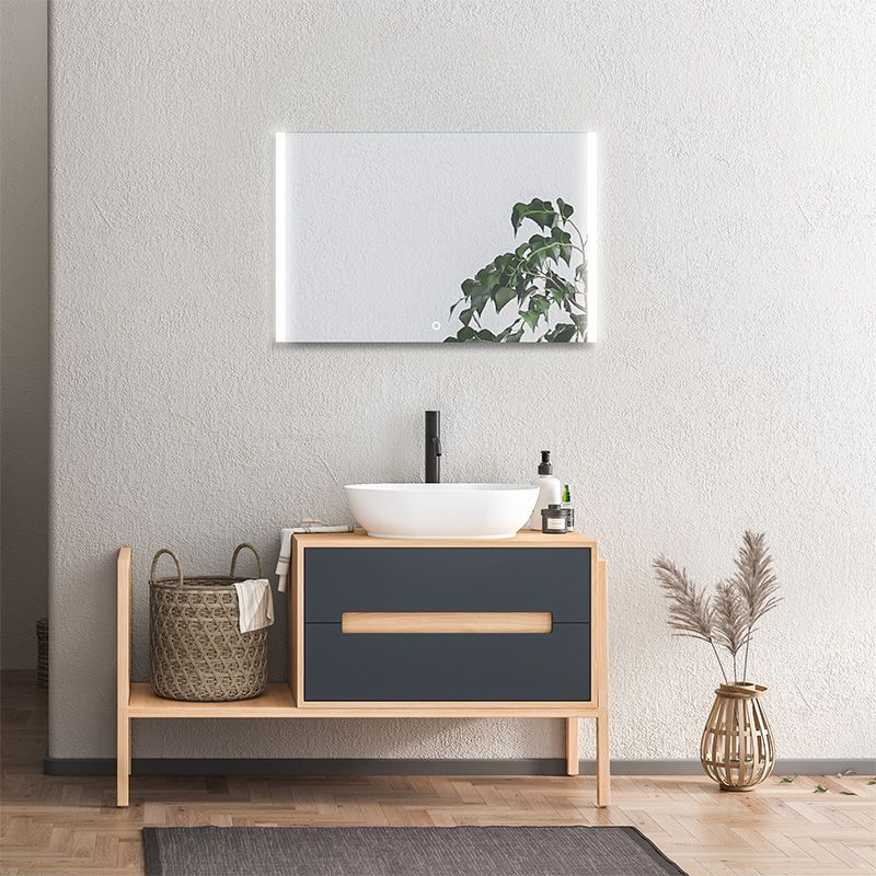 Lustro Ruke Samara Touch ECOLine 80 x 60 cm barwa zimna przełącznik dotykowy Power Led 1szt.