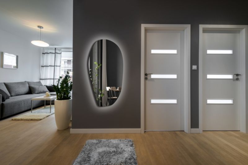Lustro RUKE Simple Onda Ambiente ECOLine 62,9 x 120 cm barwa zimna 1szt.