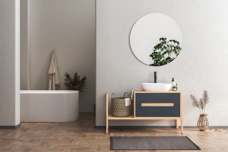 Lustro RUKE szlifowane okrągłe fi 80cm 1szt.