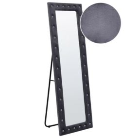 Lustro stojące Ansouis 150 cm Welur Ciemnoszary 1 szt.
