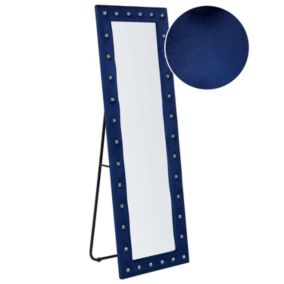 Lustro stojące Ansouis 150 cm Welur Granatowy 1 szt.
