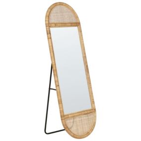 Lustro stojące Barges 150 cm Rattan Naturalny 1 szt.