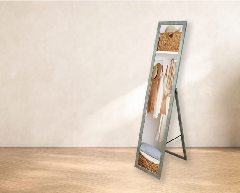 Lustro stojące BD art do garderoby skandynawskie 155x35,8 cm kolor beton 1 szt.