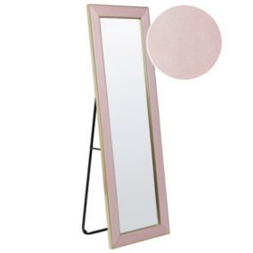 Lustro stojące Lautrec 150 cm Welur Różowy 1 szt.