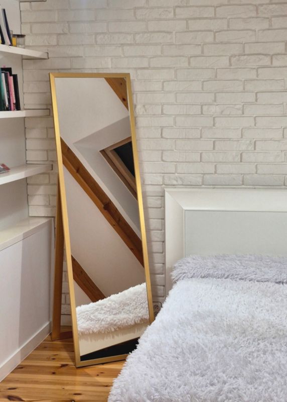 Lustro stojące Profilmat 170x50 wąska rama złota 1szt.