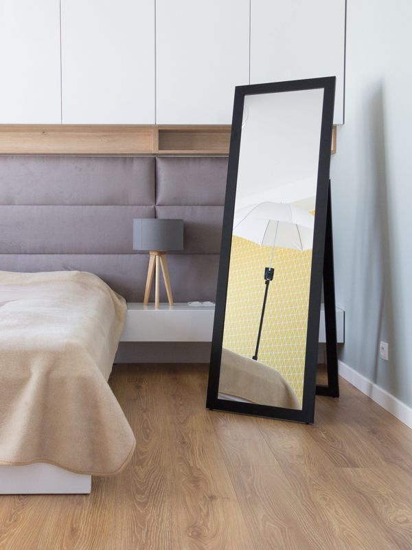 Lustro stojące Profilmat 180x60 rama czarna 1szt.