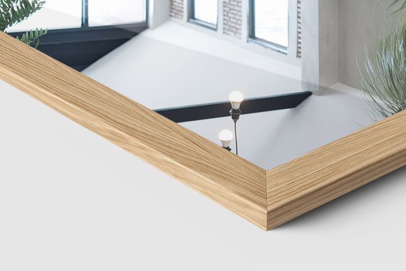 Lustro Stojące Tulup 156x36 cm Duże w Drewnianej Ramie do Garderoby 1 szt.