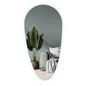 Lustro Tulup Nowoczesne LED 45x90 cm Do Wizażu 1 szt.