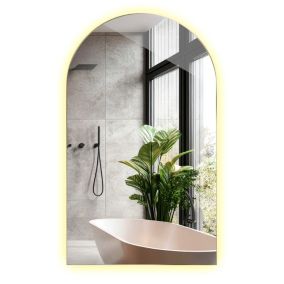 Lustro Tulup Owalne Ścięte LED 45x80 cm Do Przedpokoju 1 szt.
