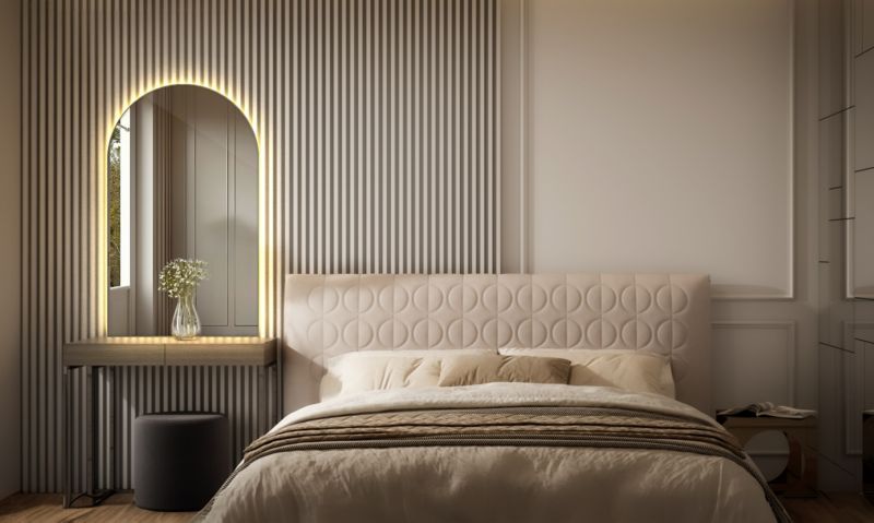 Lustro Tulup Owalne Ścięte LED 45x80 cm Do Przedpokoju 1 szt.