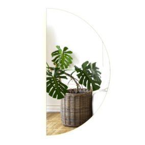 Lustro Tulup Półokrągłe 35x70 cm Ciepły LED Funkcjonalne 1 szt.