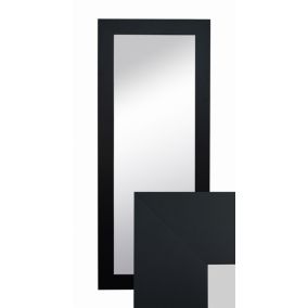 Lustro wiszące BD art w ozdobnej ramie 120x50 cm kolor czarny do salonu pokoju sypialni 1 szt.