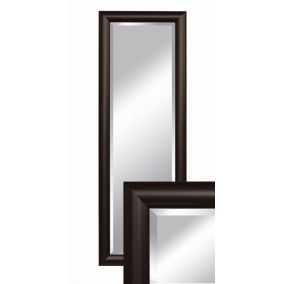 Lustro wiszące prostokątne BD art 140x50 cm do salonu przedpokoju Wenge 1 szt.