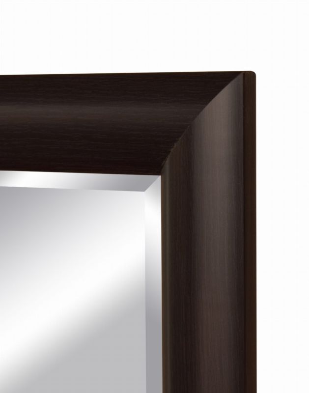 Lustro wiszące prostokątne BD art 140x50 cm do salonu przedpokoju Wenge 1 szt.