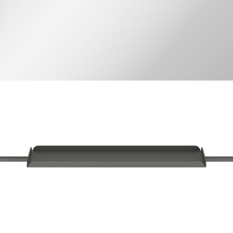 Lustro z półką GoodHome Maza 60,5 x 47,5 cm czarne