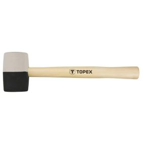 Młotek gumowy TOPEX 450 g czarno-biała guma 1 szt.