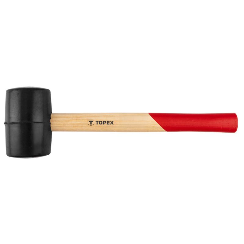 Młotek gumowy TOPEX 60 mm/400 g, trzonek drewniany 1 szt.