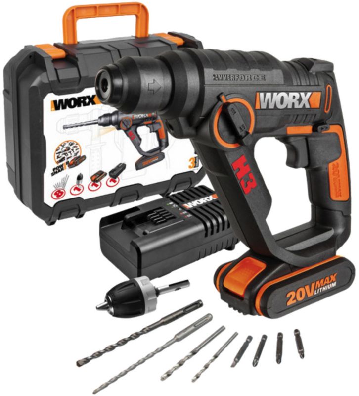 Młotowiertarka WORX SDS + WX390.1 1szt