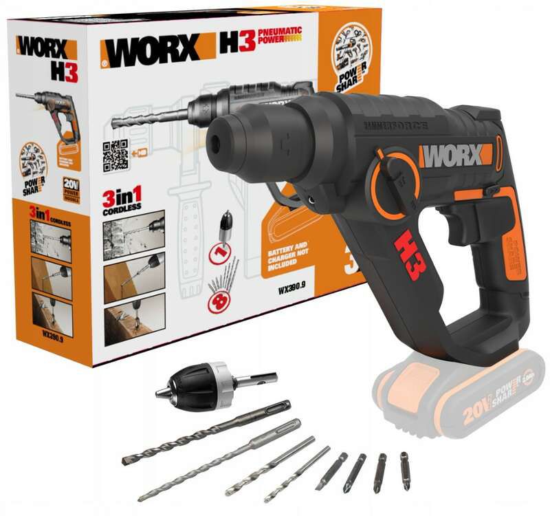 Młotowiertarka WORX WX390.9 1szt.