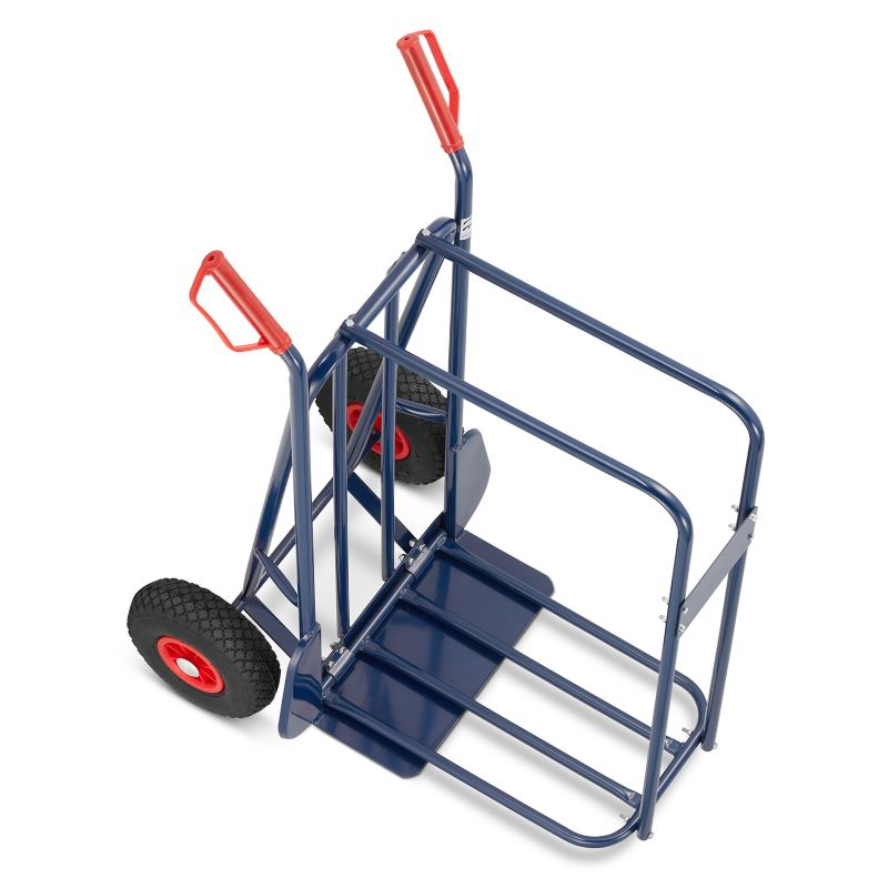 Młynarka wózek magazynowy HIGHER na drewno 280kg pompowane koła 1szt.