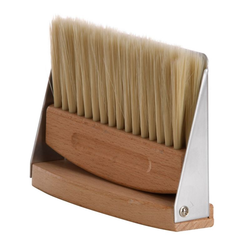 Magnetyczna zmiotka z szufelką Esschert Design stal i drewno brązowe 4,1x15,8x11,3 cm 1 szt.
