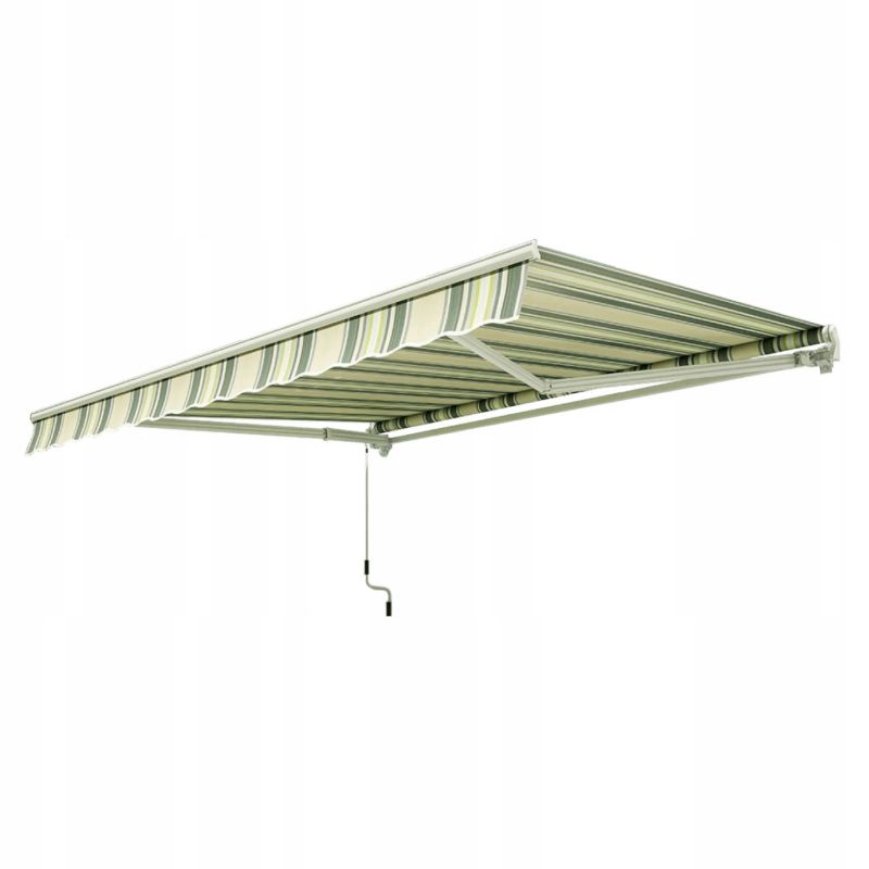 Markiza Balkonowa Gutroof Przyścienna 300x250cm Classic Tarasowa Regulowana Biały Taupe 1 szt