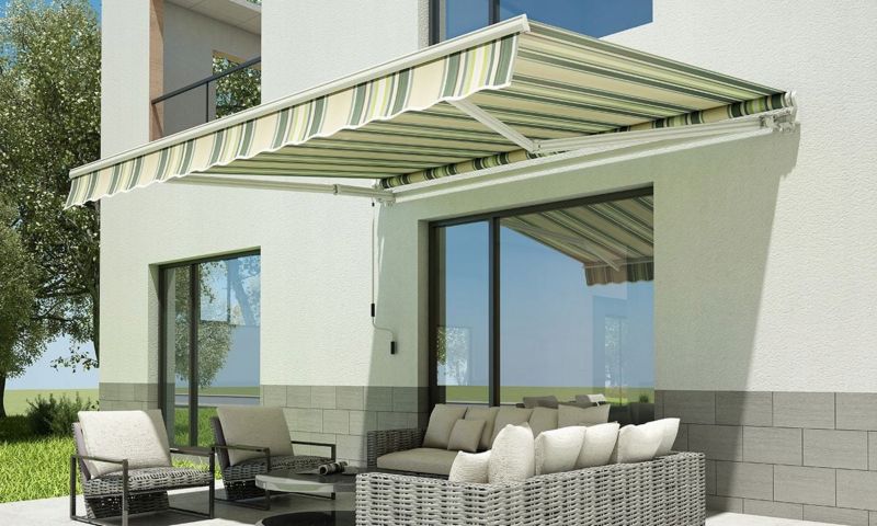 Markiza Balkonowa Gutroof Przyścienna 400x300cm Classic Tarasowa Regulowana Multicolor 1 szt