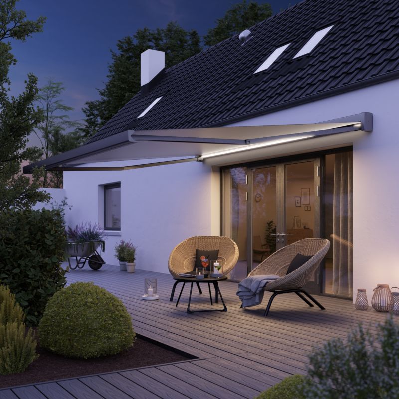 Markýza Klikstrom Araza 4 x 3,5 m s full LED kazetou.