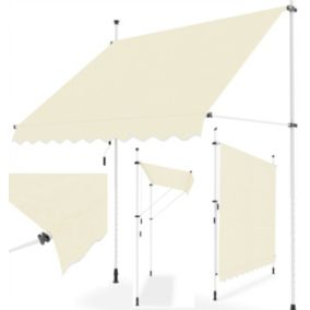 Markiza Rozporowa Focus Garden Balkonowa Easy Tarasowa Regulowana 250x130 Cm  Beige 1 szt