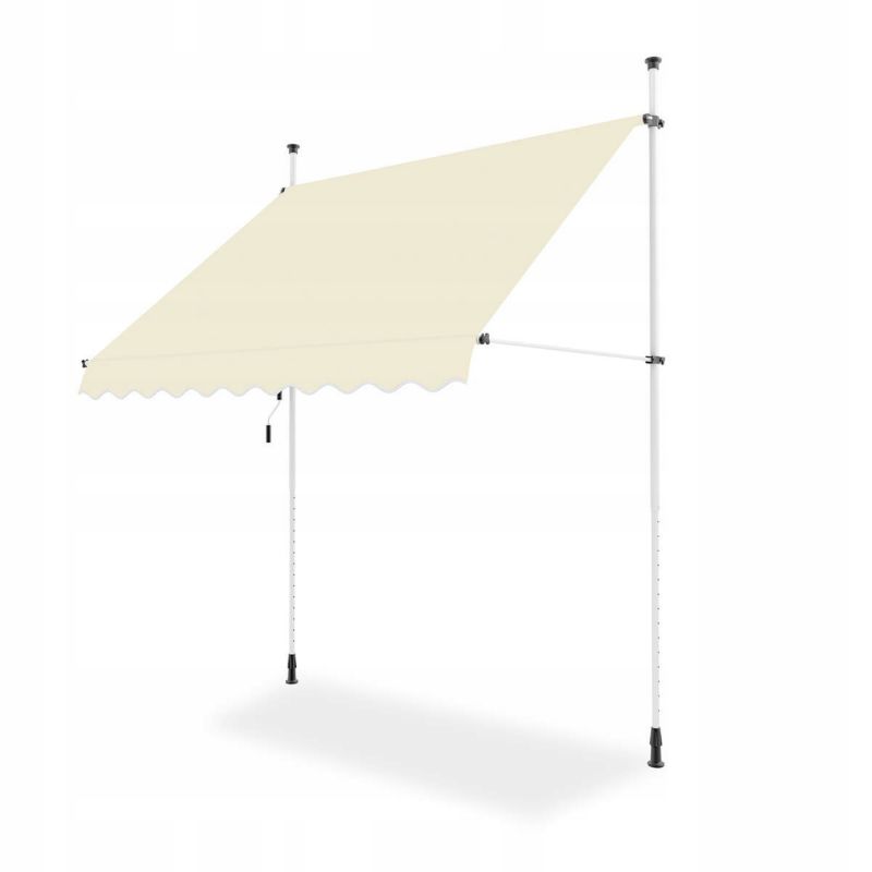 Markiza Rozporowa Focus Garden Balkonowa Easy Tarasowa Regulowana 250x130 Cm  Beige 1 szt