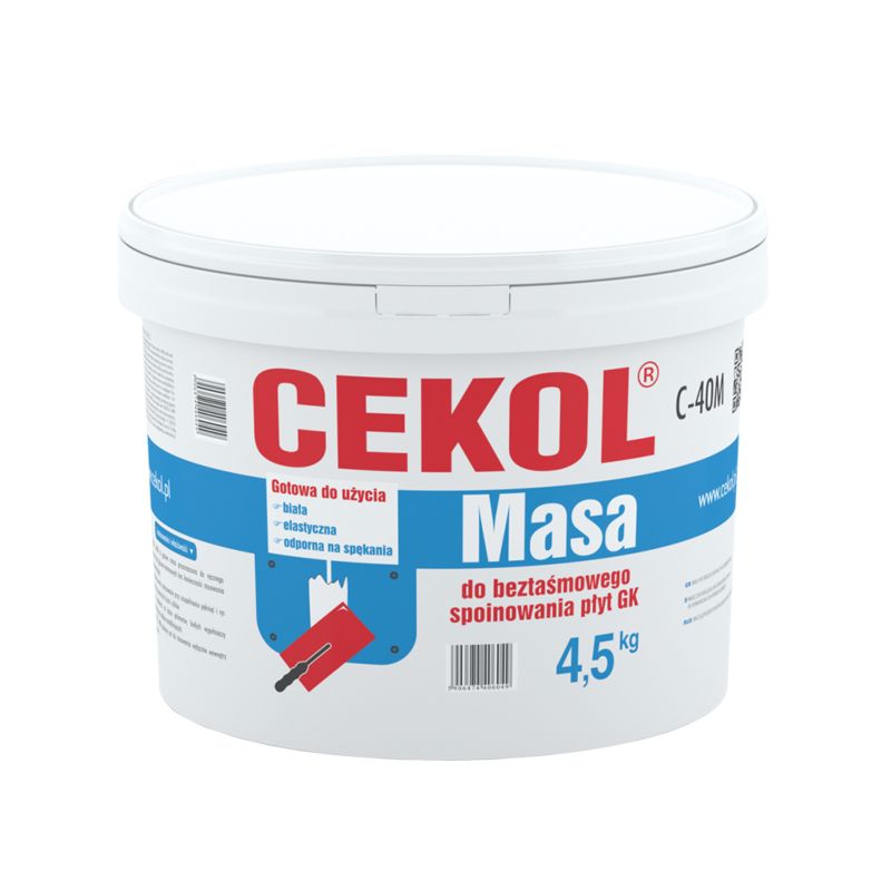 Masa do beztaśmowego spoinowania płyt GK Cekol C-40M 4,5 kg