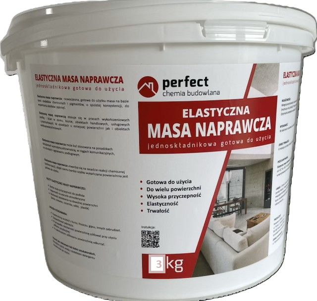 Masa naprawcza Perfect do betonu Gotowa Elastyczna 3 kg.