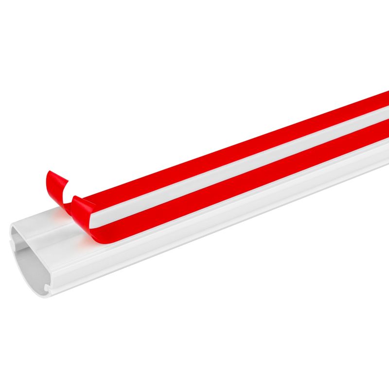 Maskownica kabli RTV MasterLED 100cm 30mm PCV samoprzylepna biała 1 szt.