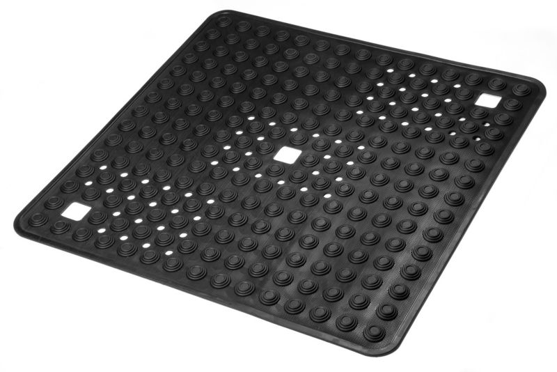 Mata antypoślizgowa łazienkowa pod prysznic TELLO pasuje do brodzika 60x60 czarna 1 szt.