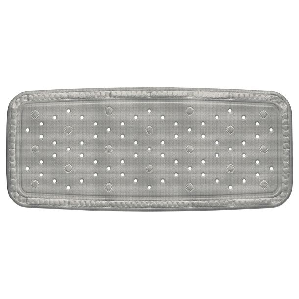Mata antypoślizgowa Kela Kreta PVC 92x36 cm szara 1 szt.