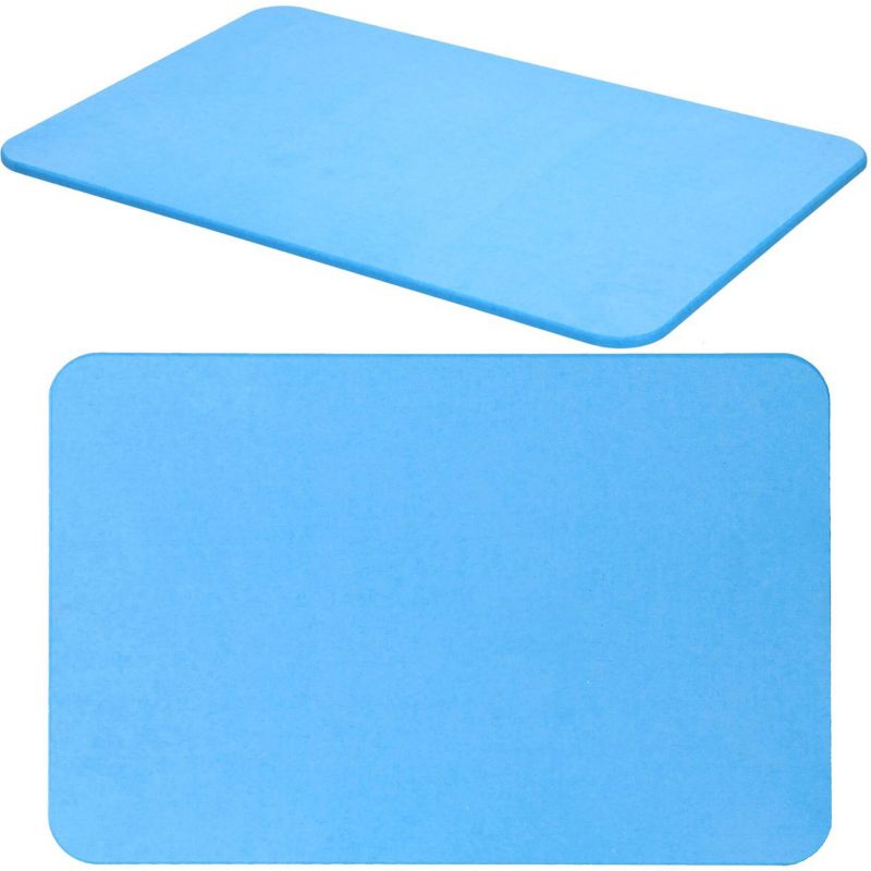Mata łazienkowa diatomitowa  Springos 60x40x0,9 cm antypoślizgowy dywanik niebieski 1 szt.