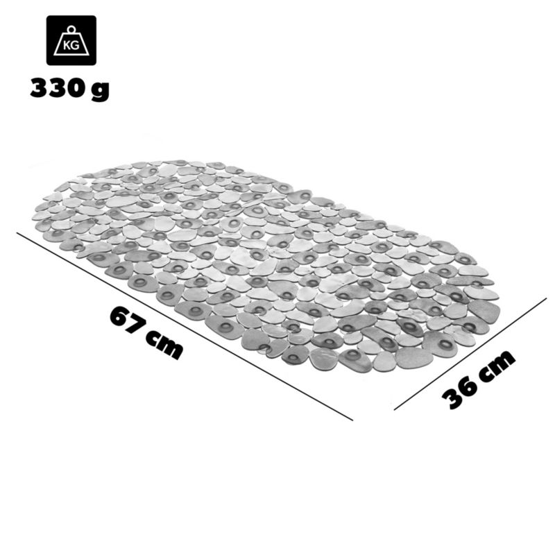 Mata Łazienkowa KADAX Antypoślizgowa Pod Prysznic Do Kabiny Wanny Brodzika 67cm Szary 1 szt.