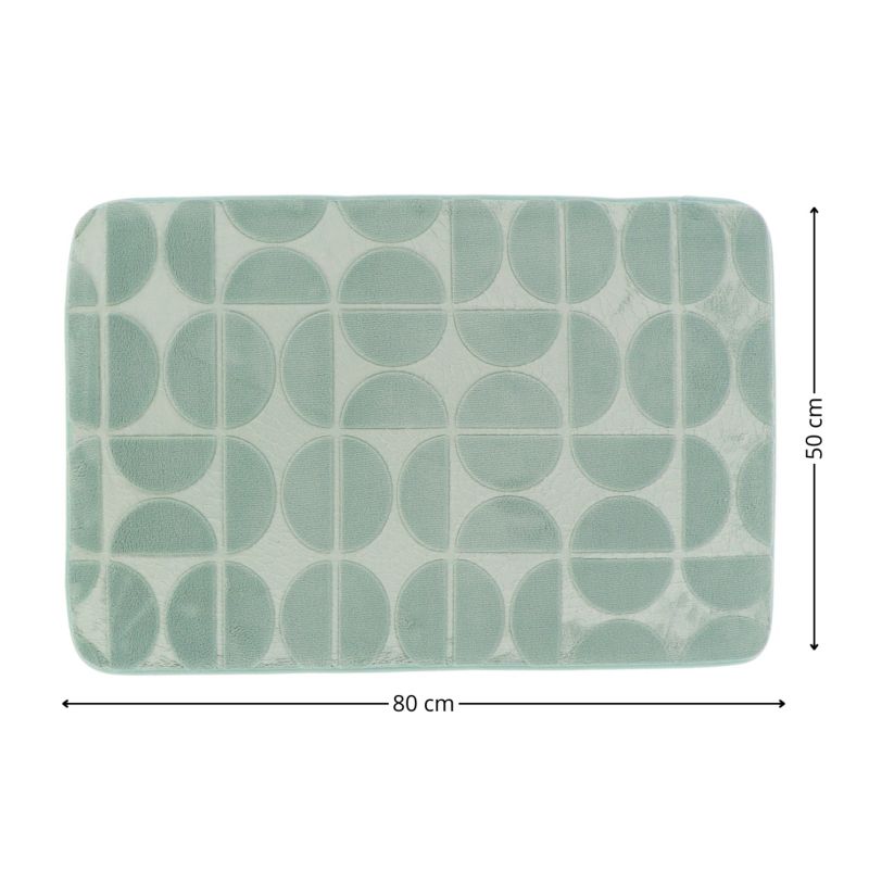 Mata łazienkowa Roy Tendance 50x80 cm zielona dywanik łazienkowy 1 szt.