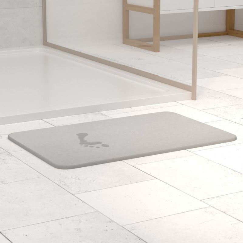 Mata łazienkowa z diatomitu 5Five Simply Smart szara 35 x 45 cm 1 szt.
