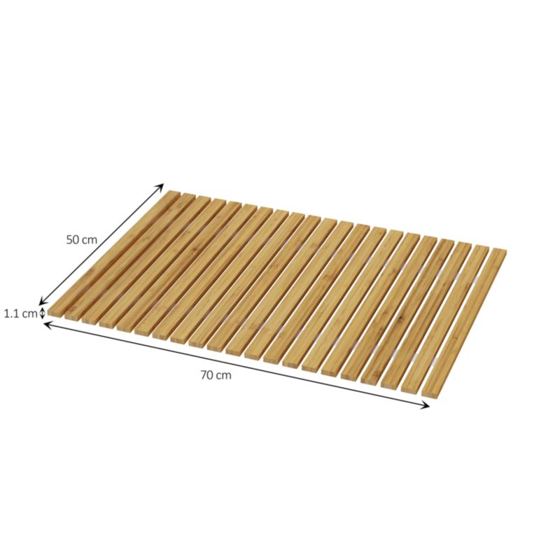 Mata bambusowa GoodHome Caledon 50 x 70 cm naturalna