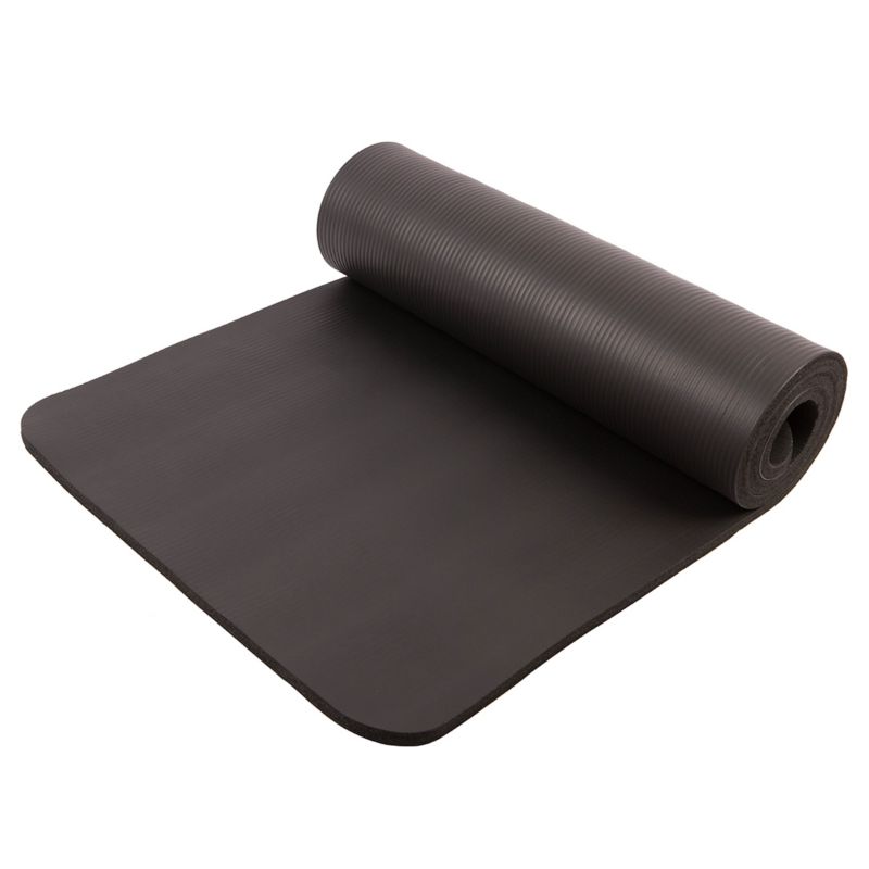 Mata do ćwiczeń Majestic Sport NBR ESTERA 183x61x1,5 cm czarna 1 szt.