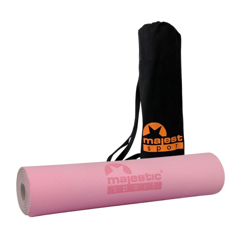 Mata do ćwiczeń Majestic Sport YOGA 183x61x0,6 cm różowy mat 1 szt.