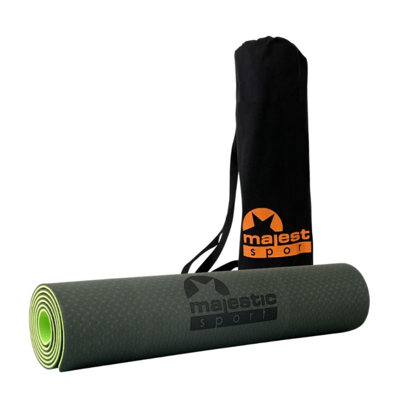 Mata do ćwiczeń Majestic Sport YOGA 183x61x0,6 cm zielona 1 szt.