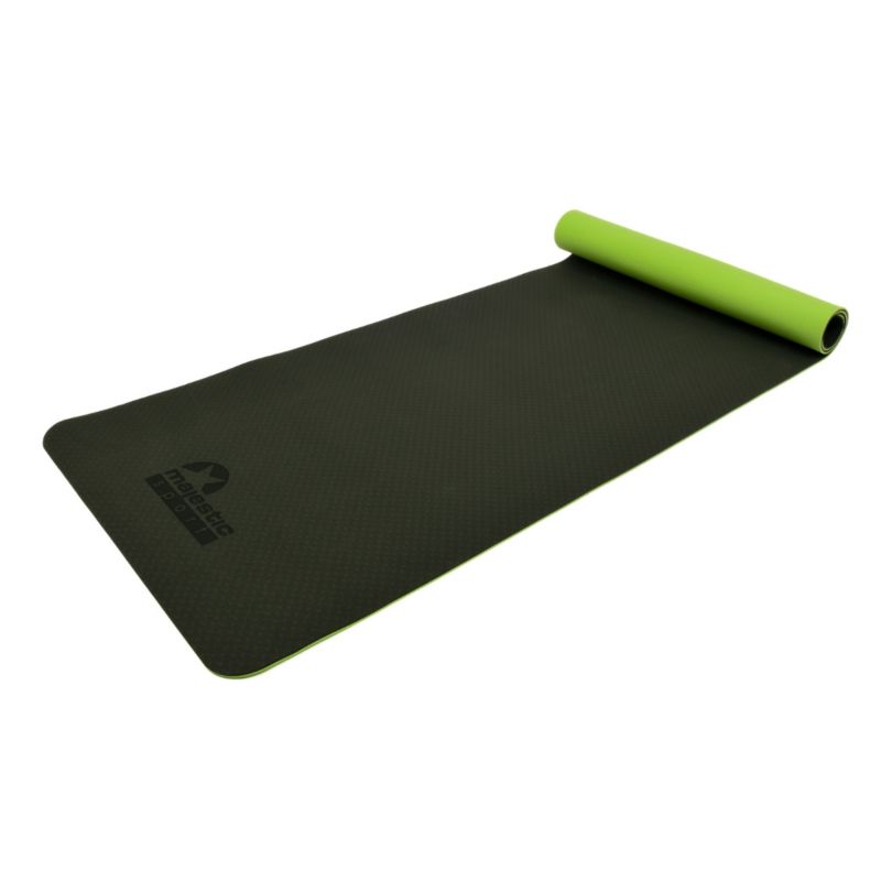 Mata do ćwiczeń Majestic Sport YOGA 183x61x0,6 cm zielona 1 szt.