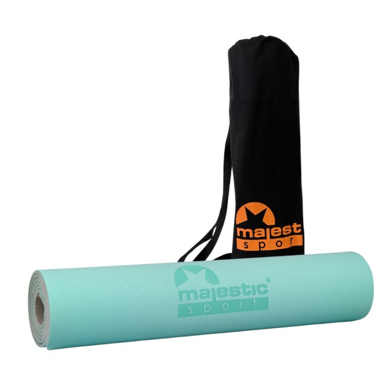 Mata do ćwiczeń Majestic Sport YOGA 183x61x0,6 cm zielony mat 1 szt.
