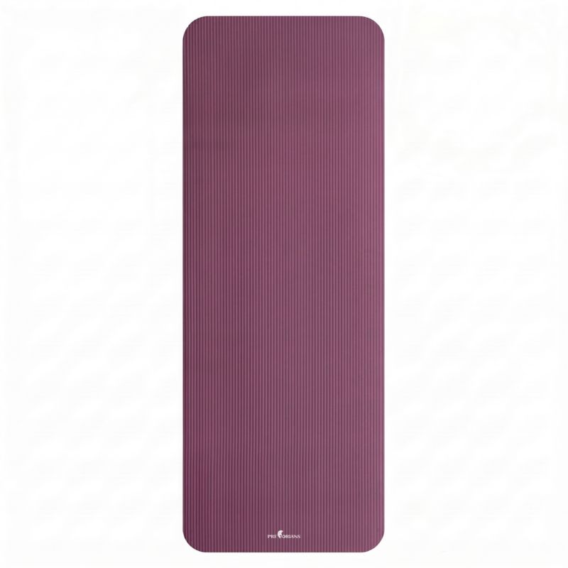 Mata do ćwiczeń Pretorians gruba gimnastyczna NBR 183x61x1,5 cm fitness do jogi i pilatesu bordowa 1 szt.